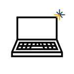 a rugged laptop icon