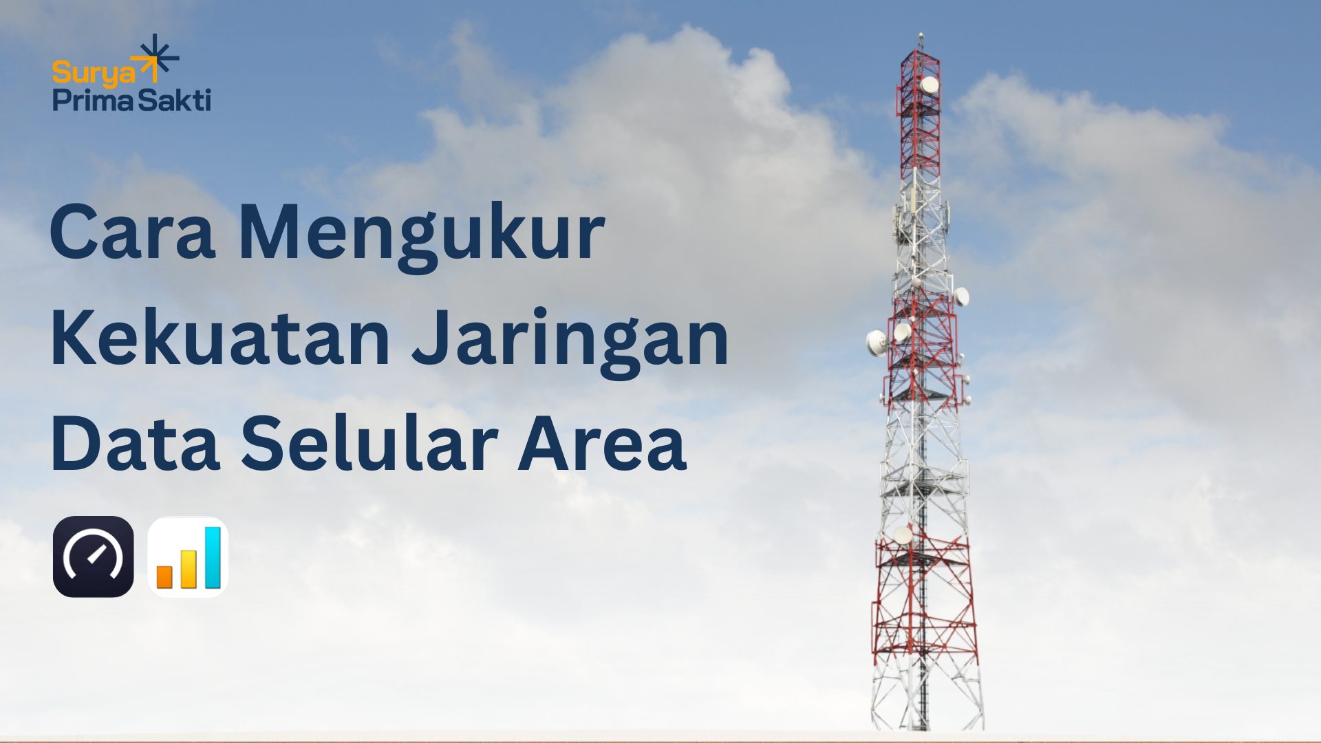 menara cctv dengan teks overly carra mengukur kekuata jaringan data selular di area